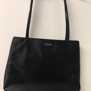 Kate Spade large black silk shoulder/tote